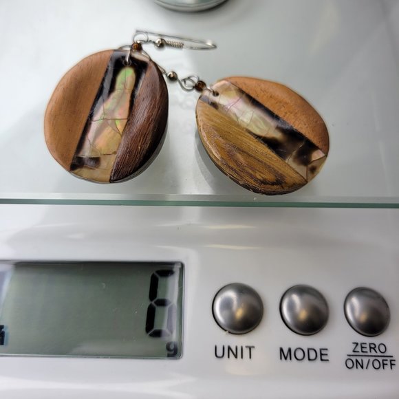 Wood Inspired Earrings - 4 Pairs of Small Light Elegant Boho Earrings - Picture 10 of 15